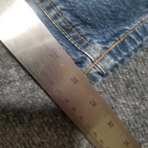 Ralph Lauren Saturday Jeans Womens 14 Straight Vintage 90s Baggy Blue - Picture 8 of 10